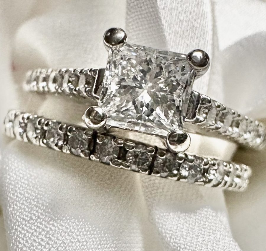 Engagement Ring/Wedding Band Set