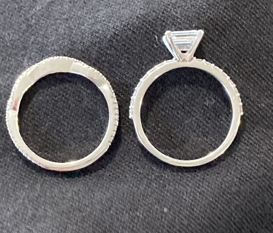 Platinum Engagement and Wedding Rings