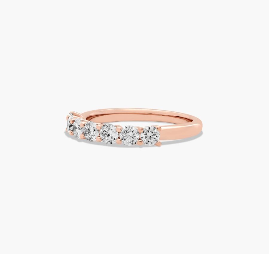 James Allen 0.75ctw 7 stone trellis ring Rose Gold