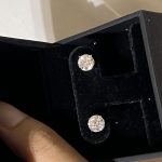 14K White Gold Lab Diamond Stud Earrings – 2.2ctw