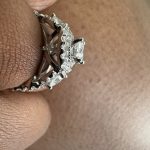 Stunning Halo Moissanite Engagement Ring