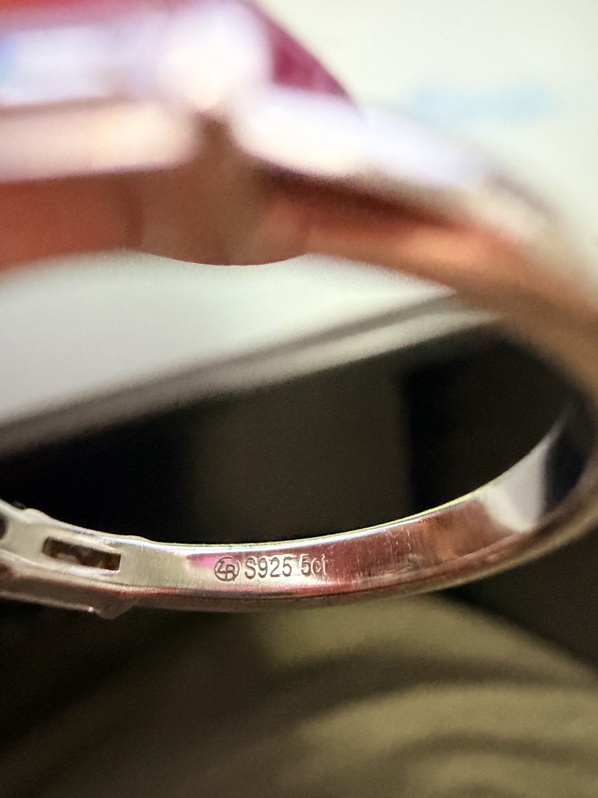 5ct Radiant cut moissanite sterling silver ring