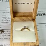 0.62ct Oval Lab Diamond Engagement Ring – IGI Certified – 18K White Gold Solitaire – Size 6.5