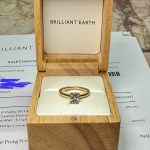 0.62ct Oval Lab Diamond Engagement Ring – IGI Certified – 18K White Gold Solitaire – Size 6.5