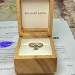 0.62ct Oval Lab Diamond Engagement Ring – IGI Certified – 18K White Gold Solitaire – Size 6.5