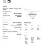 IGI Certified – 0.59 ct – Natural VS1 Diamond Fancy Intense Orangy Yellow -Oval-