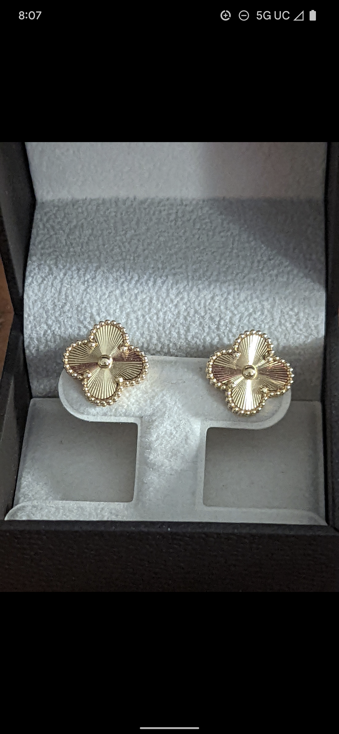 VCA-Inspired Solid Gold Clover Earrings