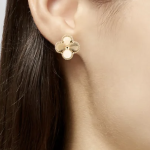 VCA-Inspired Solid Gold Clover Earrings