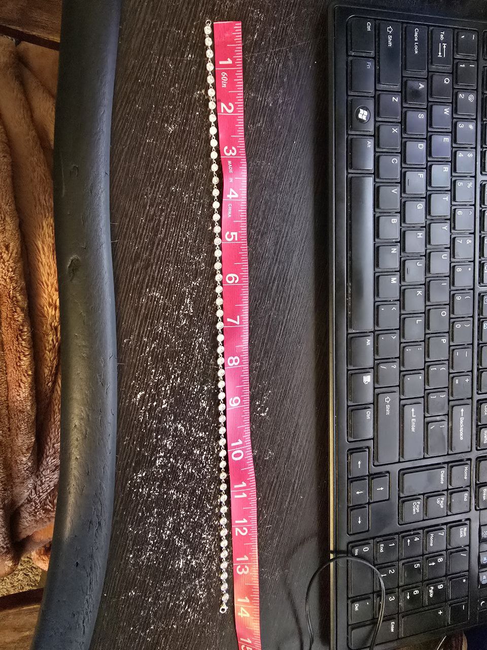 Sterling silver 14″ bezel tennis necklace with 3mm moissanites