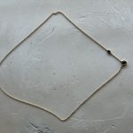 0.12ct 2 natural black diamond 14k yellow necklace 16”