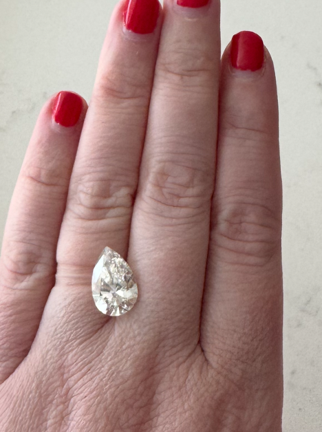 4.62ct Pear Brilliant Lab Loose Diamond, H, VS1 with IGI Certificate